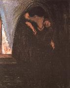 Edvard Munch Kiss oil